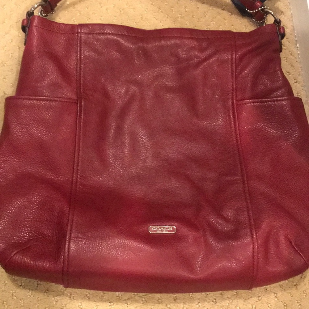 Red coach hobo/crossbody